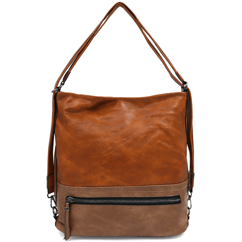 2 az 1-ben - Nagy táska és hátizsák Nia - cserépbarna