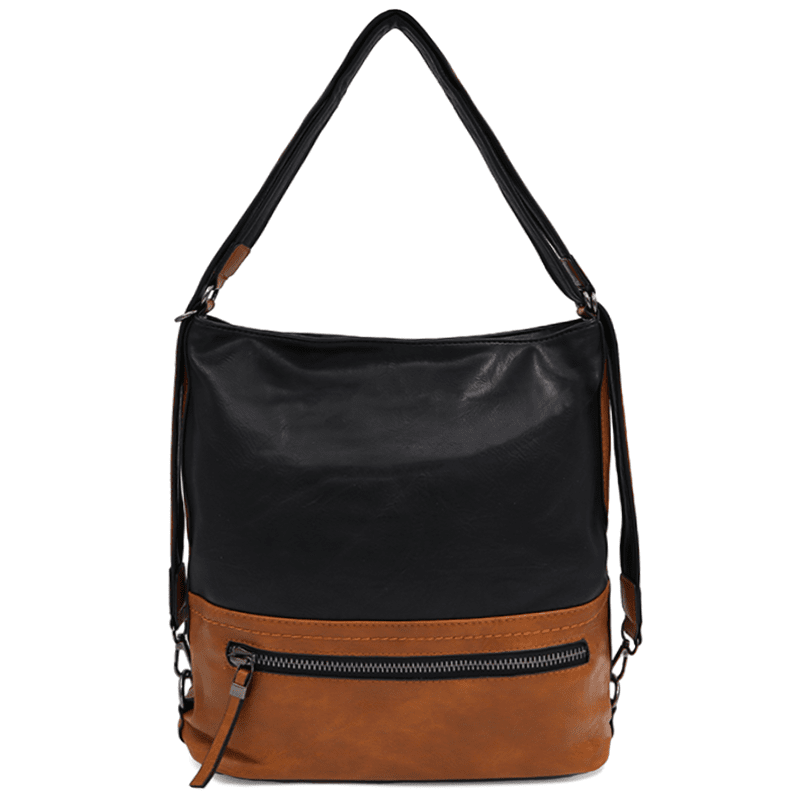 2 az 1-ben - Nagy táska és hátizsák Nia - fekete