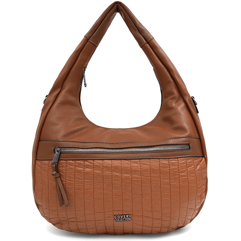 Nagy női táska, Roni típusú zsák - cserépbarna