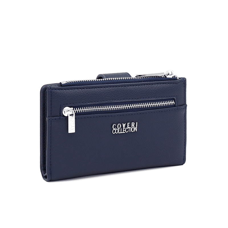Modern női pénztárca - sötétkék