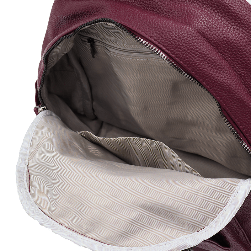 2 az 1-ben - érdekes hátizsák és táska Brina - bordó