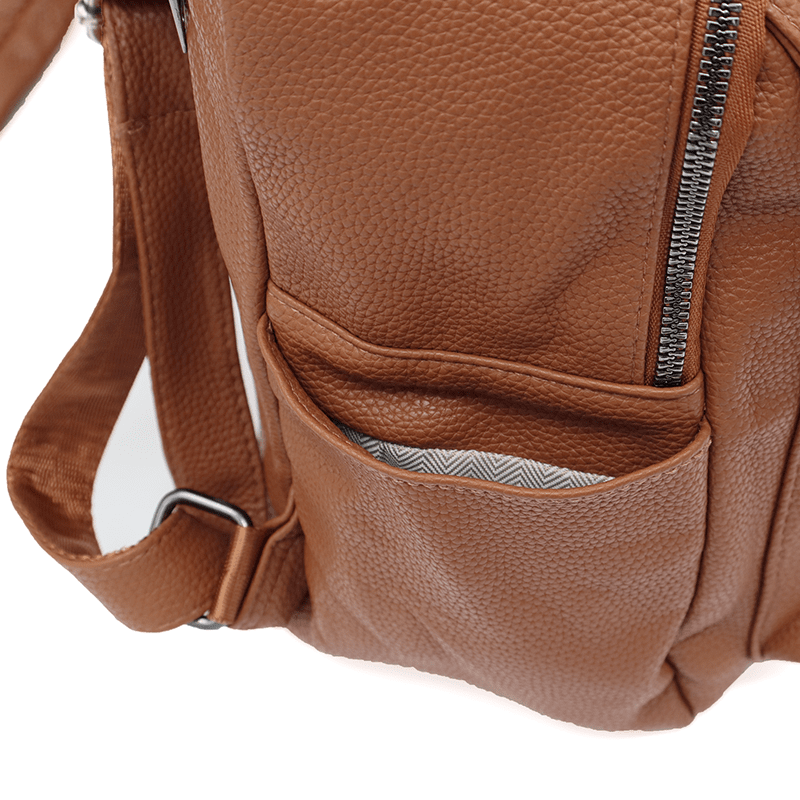 2 az 1-ben – érdekes hátizsák és táska Brina – cseréptetős barna