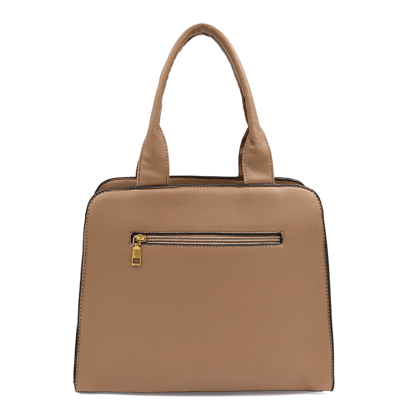 Női táska Sofi nyomtatással - világosbarna