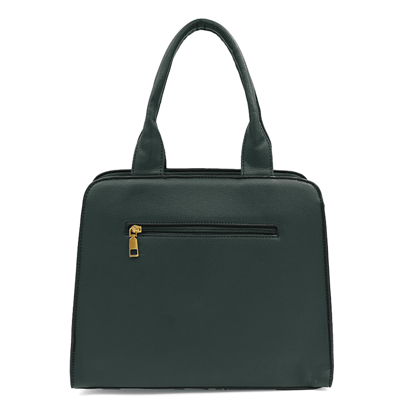 Női táska Sofi nyomtatással - sötétzöld