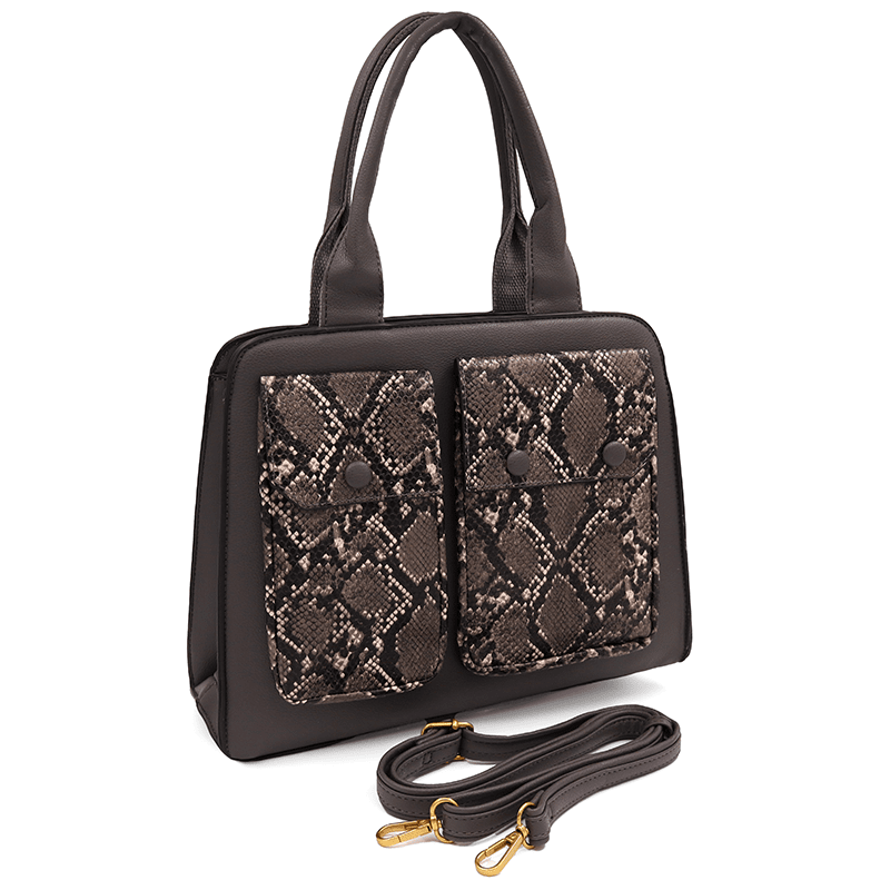 Női táska Sofi nyomtatással - szürke