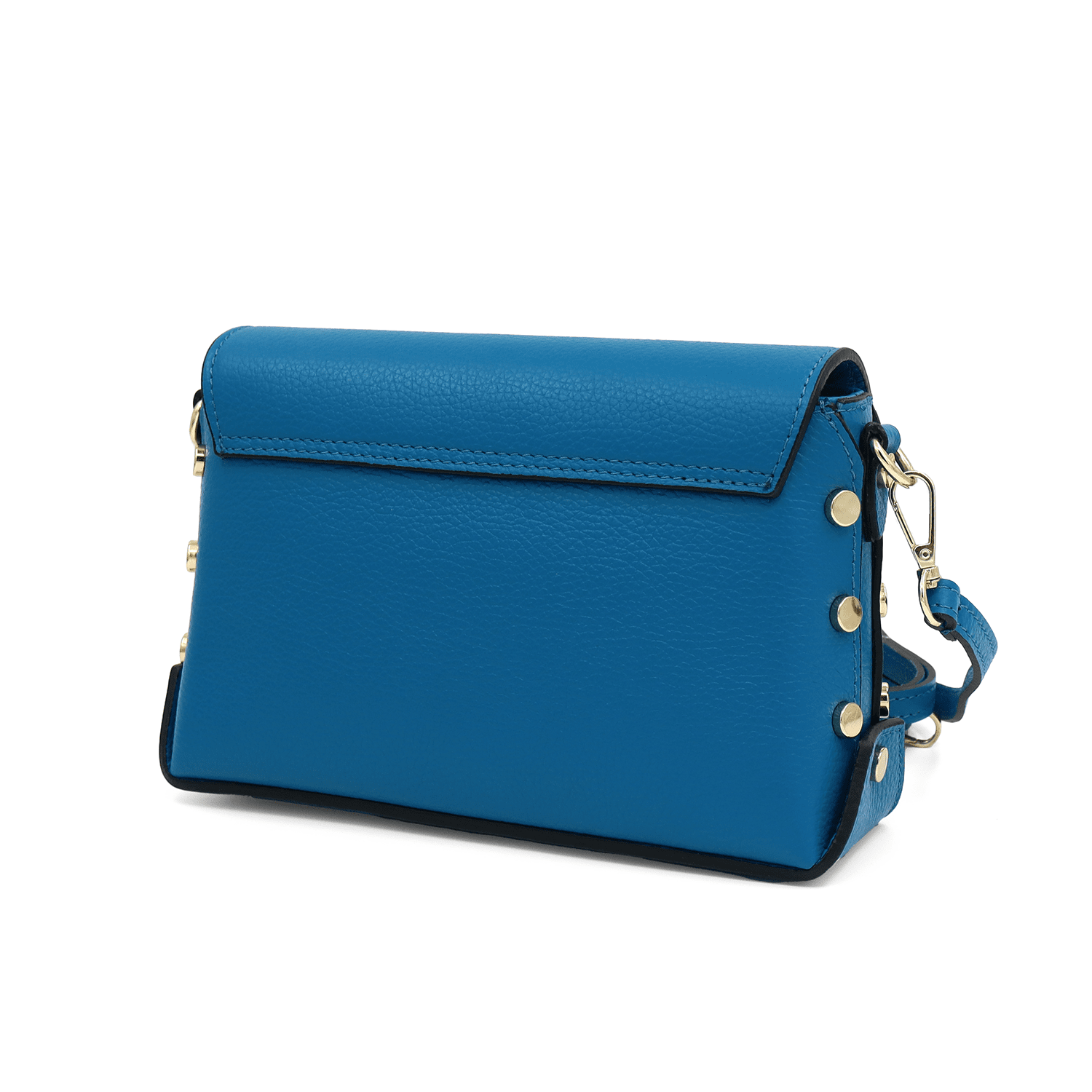 Antoanella női táska természetes bőrből - kék