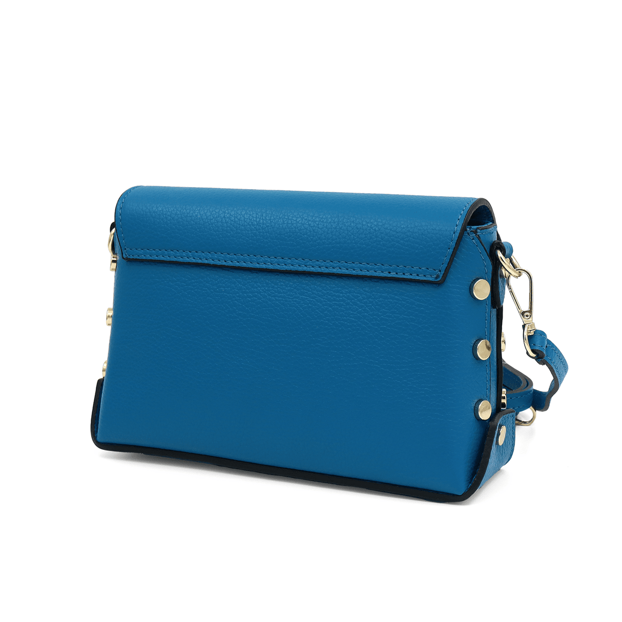 Antoanella női táska természetes bőrből - kék