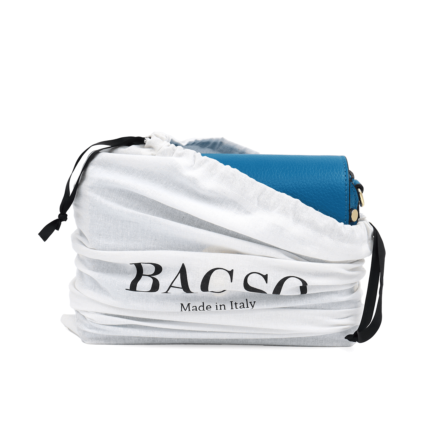 Antoanella női táska természetes bőrből - kék