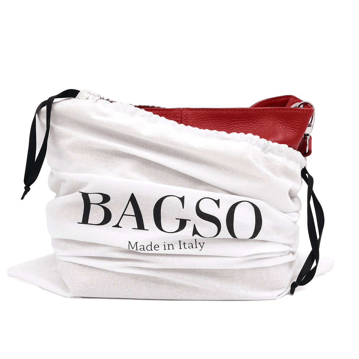 Női válltáska természetes bőrből - piros