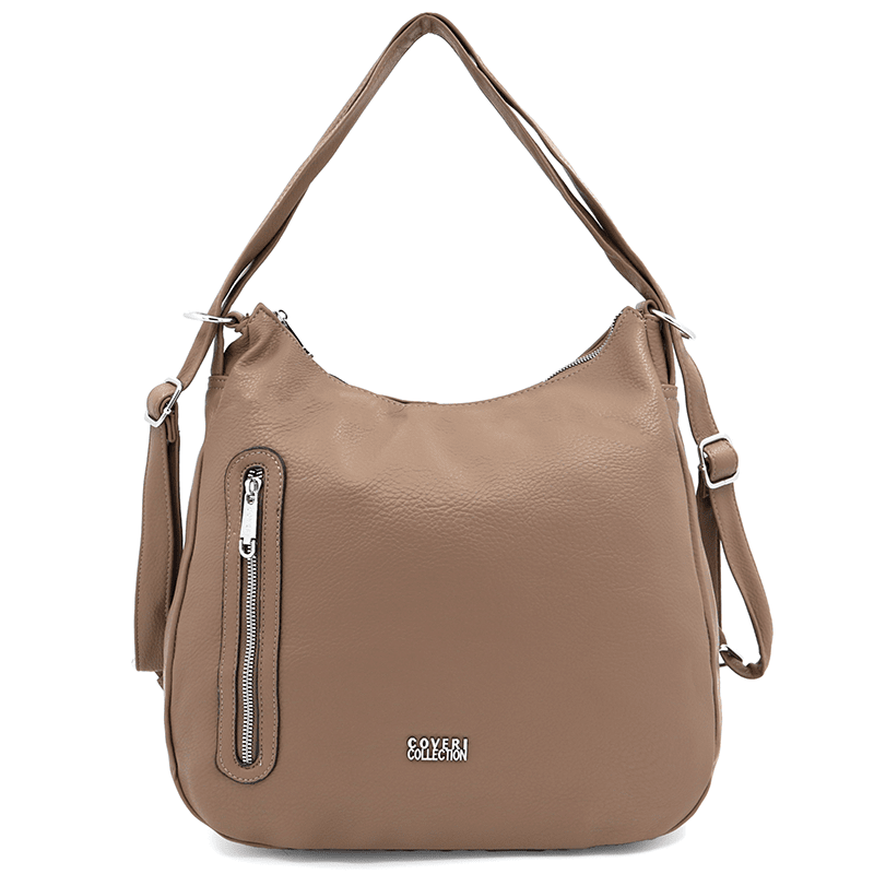 2 az 1-ben - Mina nagy táska és hátizsák - világosbarna