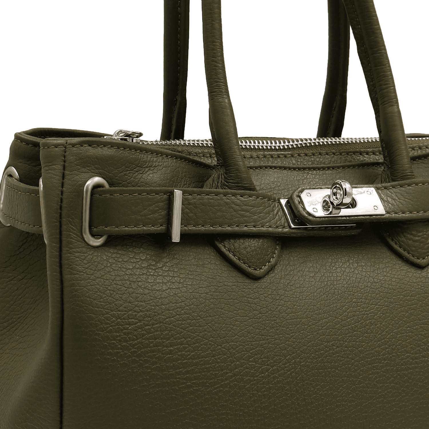 Luxus táska természetes bőrből Vivian - zöld