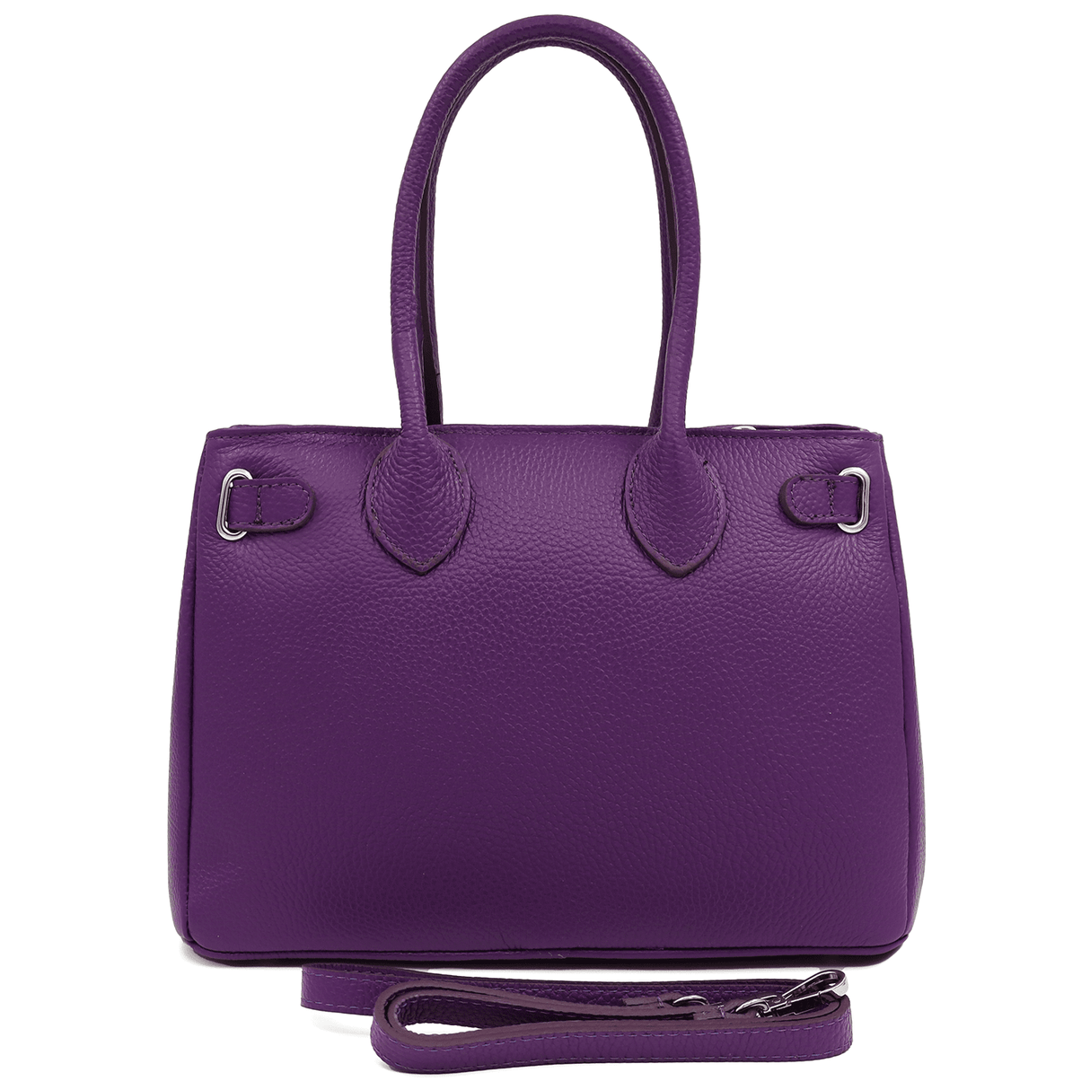 Luxus táska természetes bőrből Vivian - lila