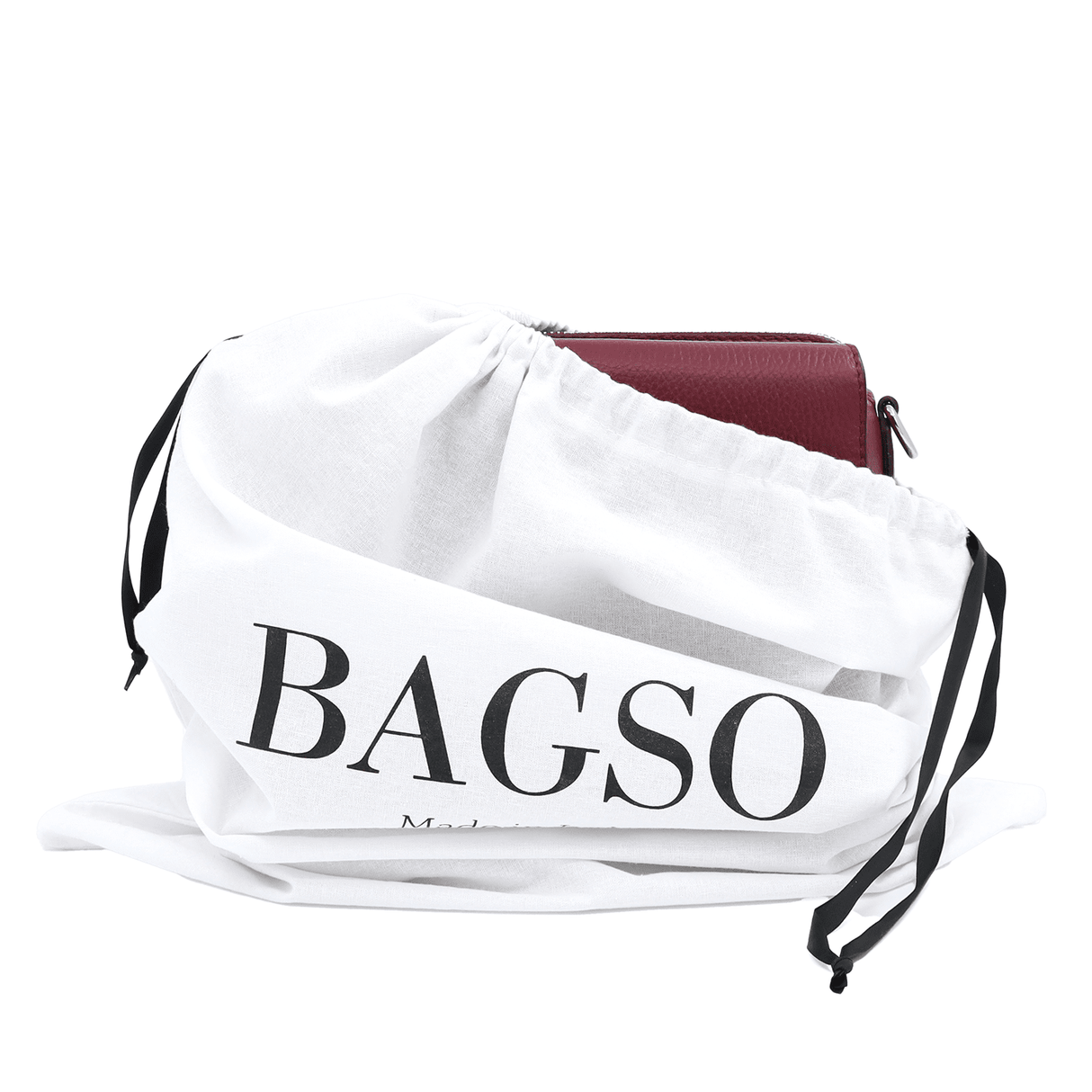 Válltáska természetes bőrből Milana - bordó