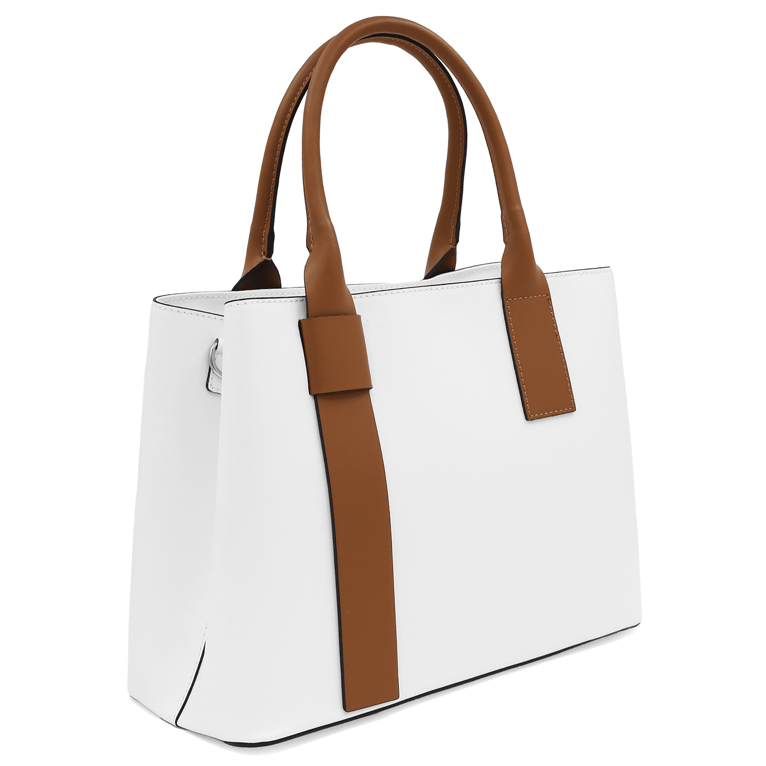 Női táska természetes bőrből Penelope - fehér