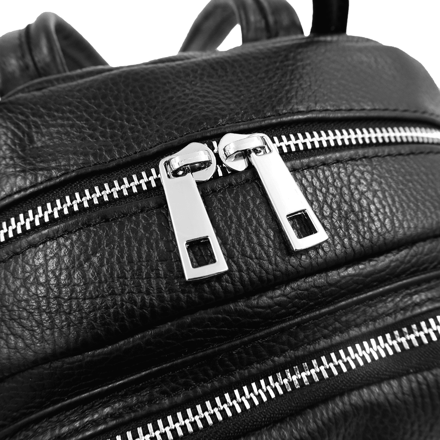 Elada természetes bőr hátizsák - fekete