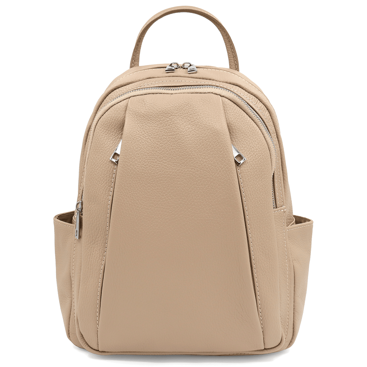 Elada természetes bőr hátizsák - világosbarna