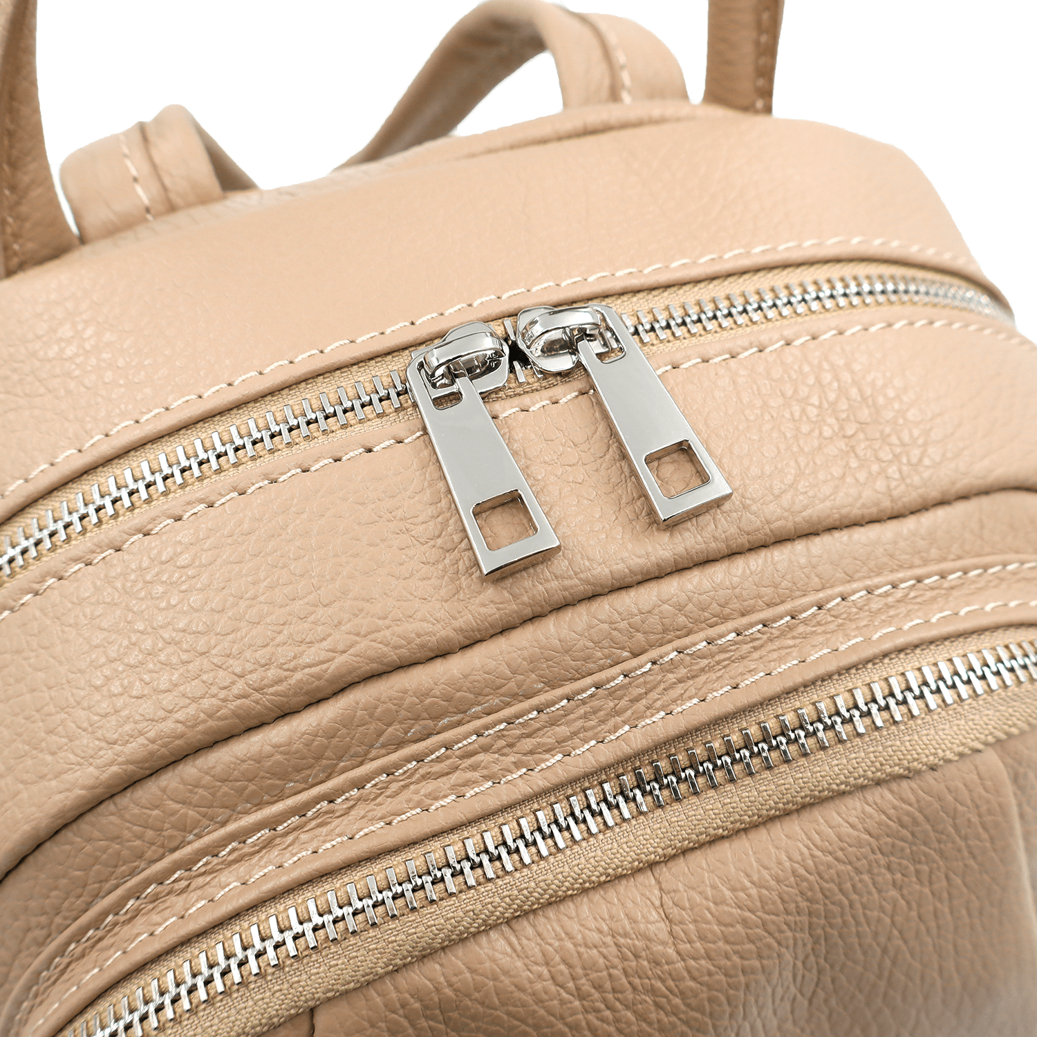 Elada természetes bőr hátizsák - világosbarna