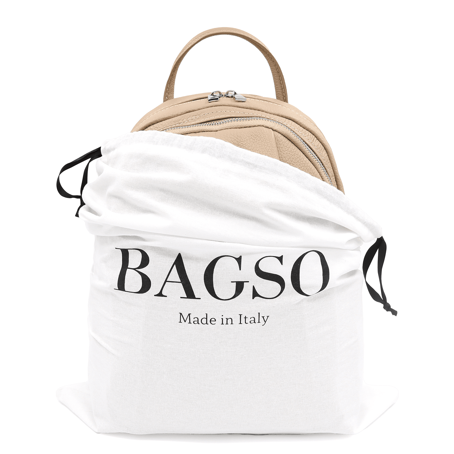 Elada természetes bőr hátizsák - világosbarna