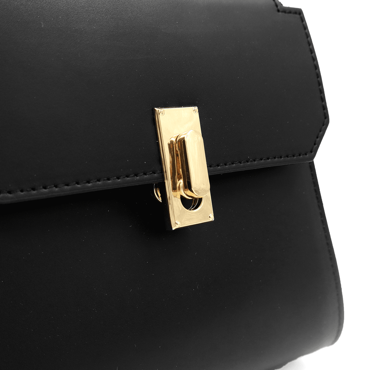 Veronica természetes bőr női táska - fekete