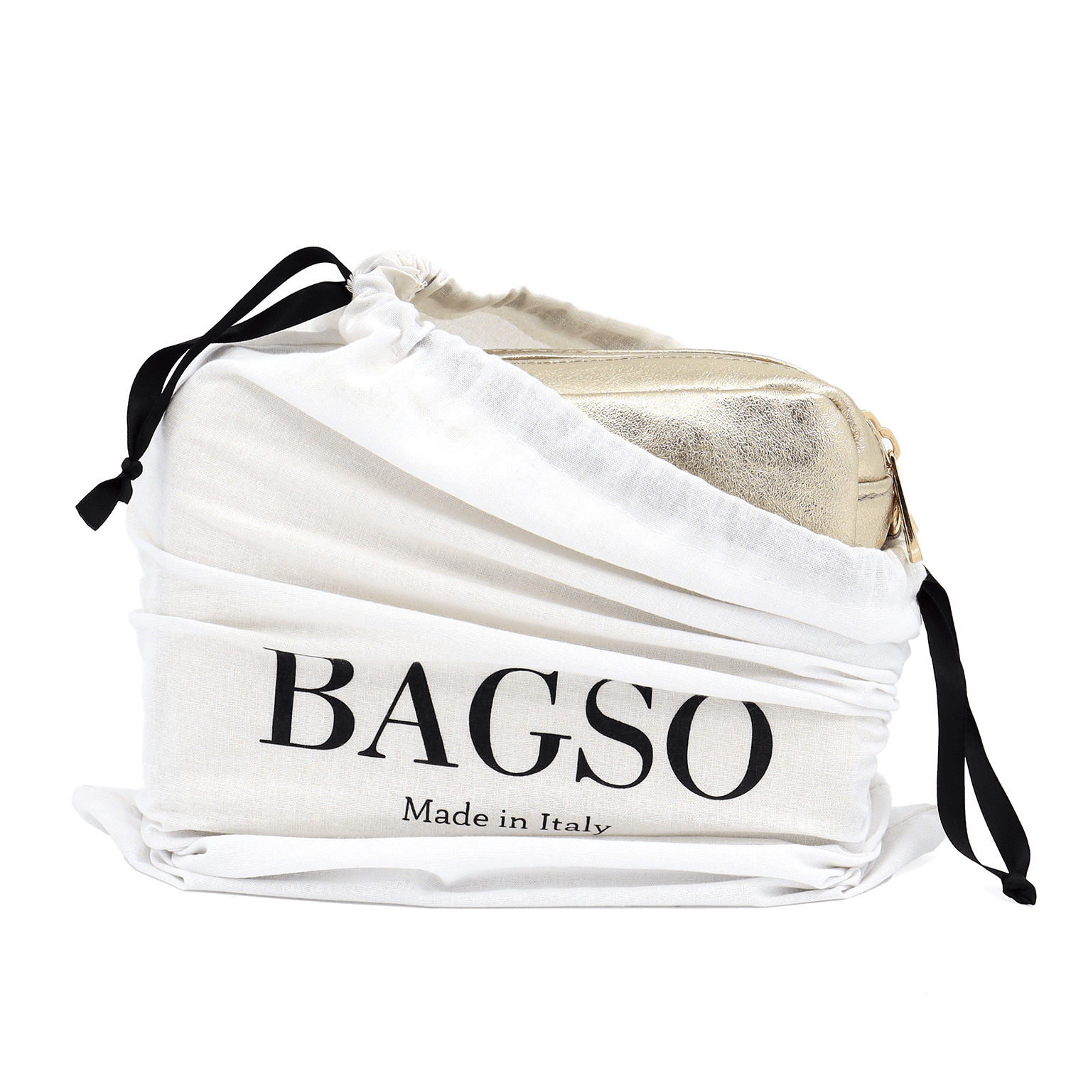 Természetes bőr válltáska 2 fogantyúval - arany színű