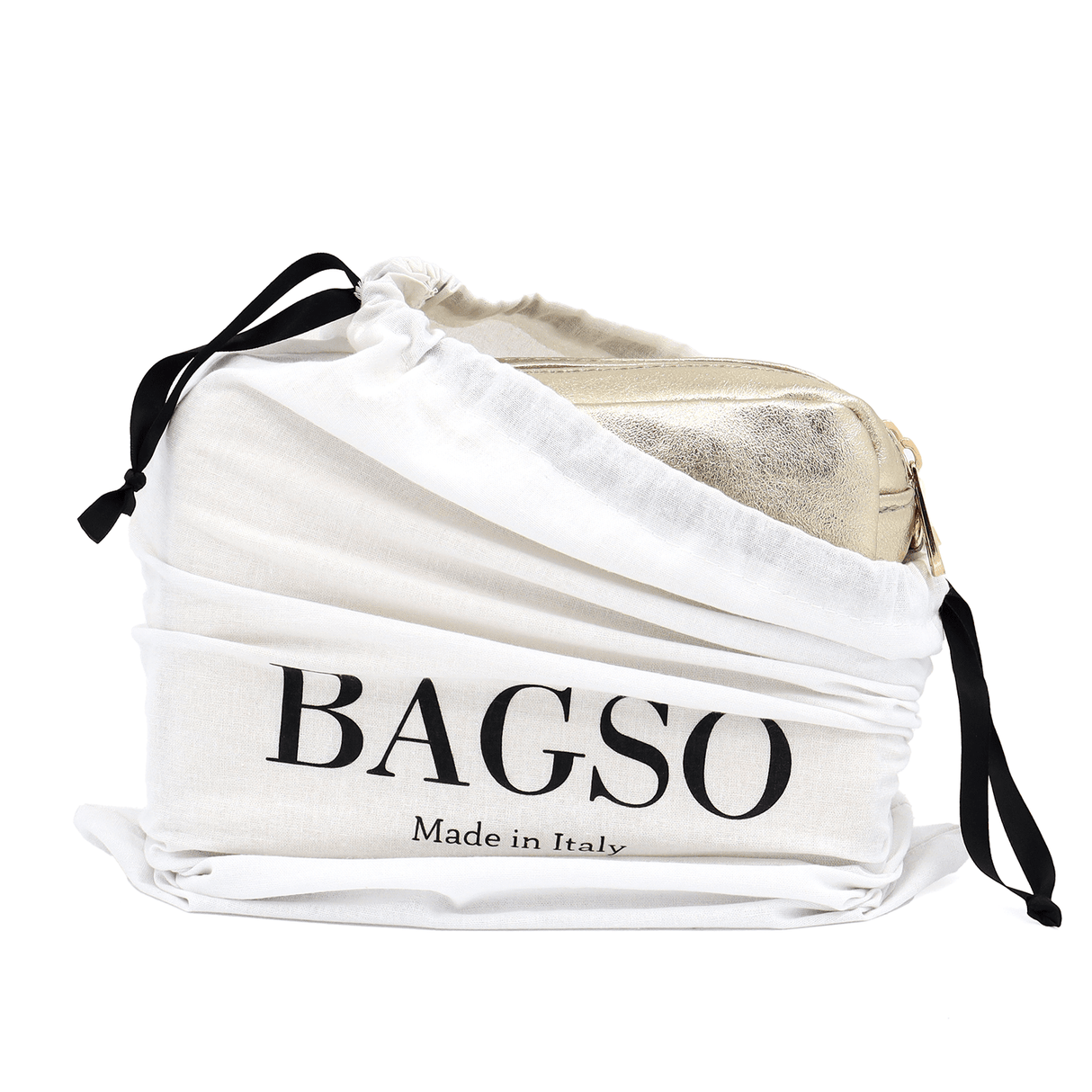 Természetes bőr válltáska 2 fogantyúval - arany színű