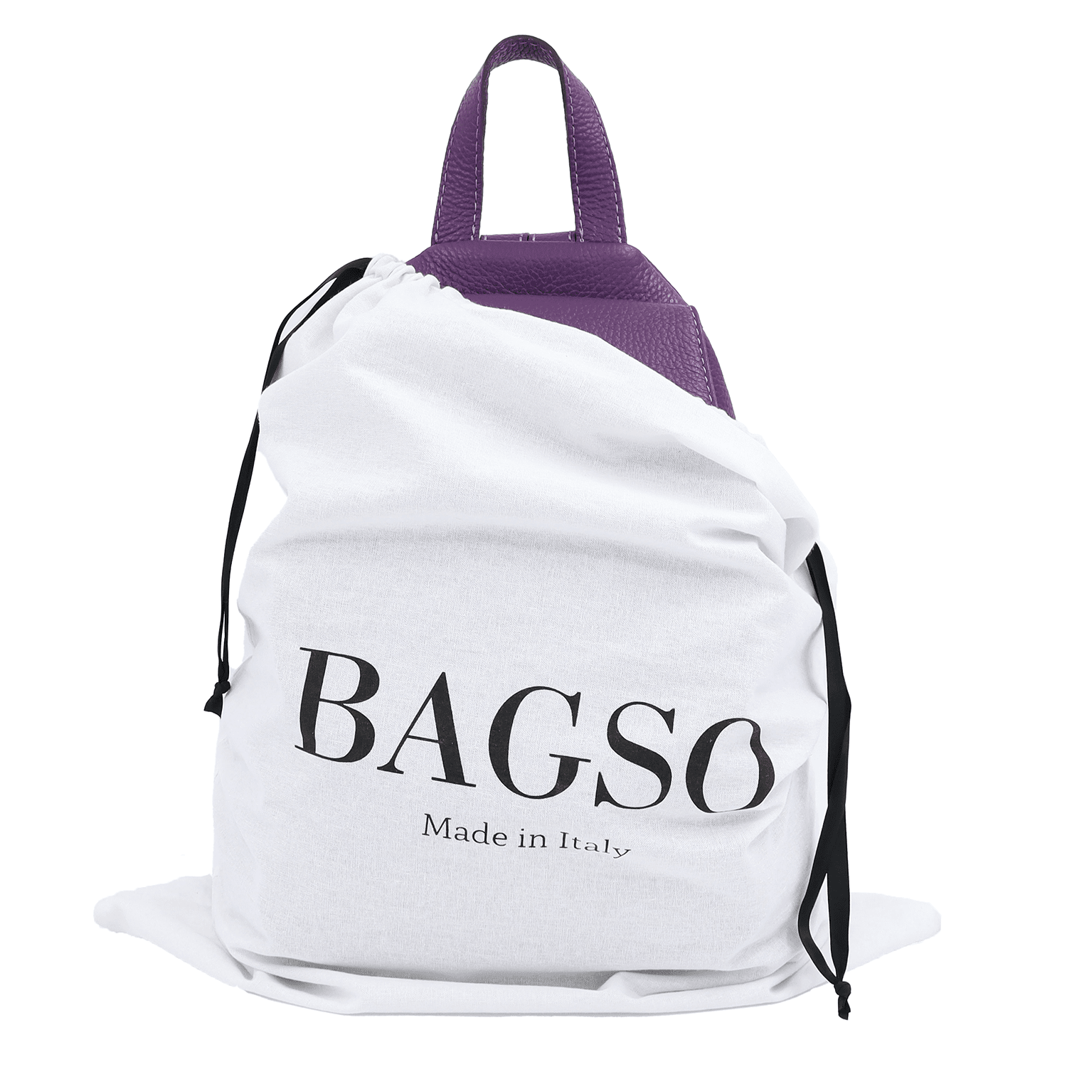 Női hátizsák természetes bőrből - lila