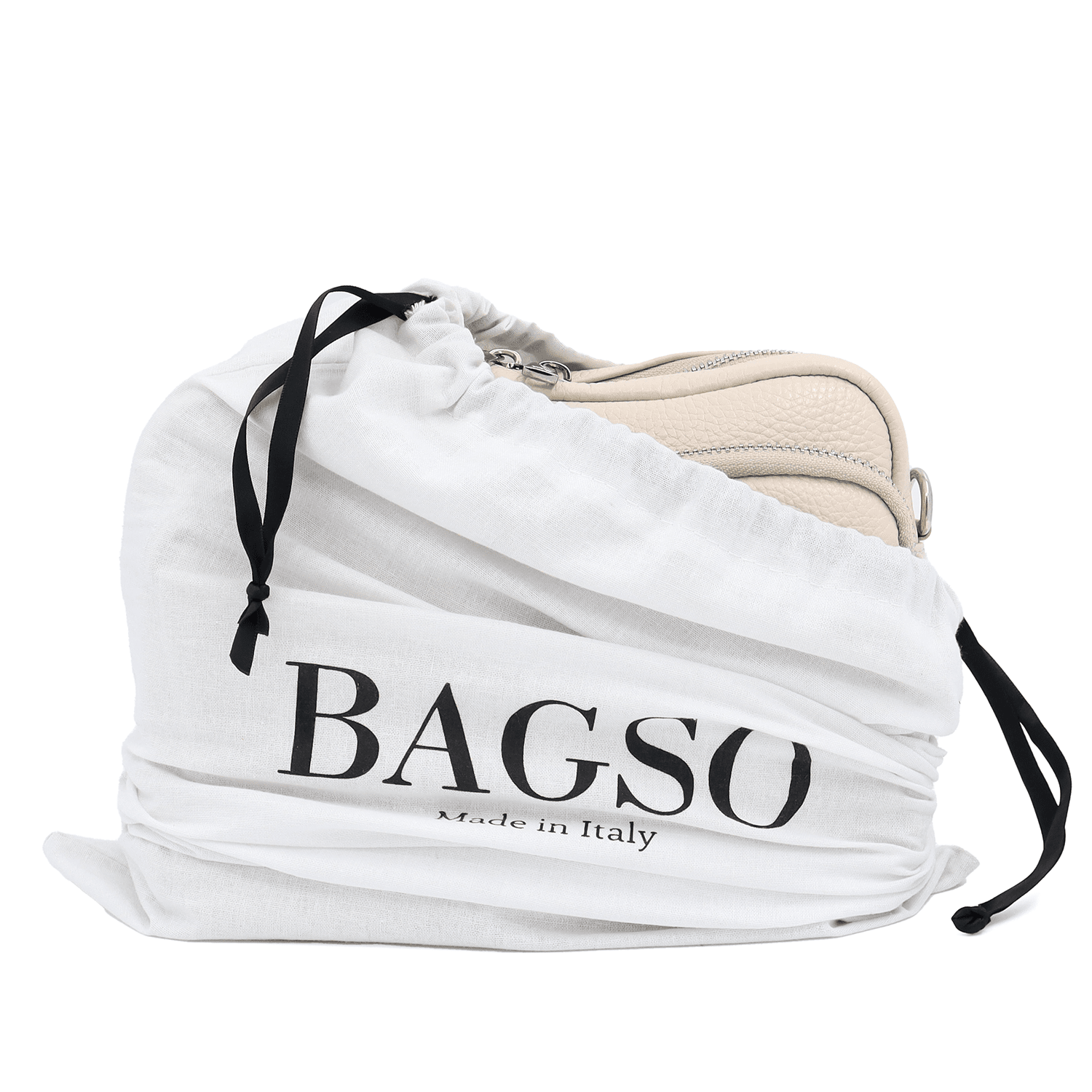 Antonia természetes bőr válltáska - bézs