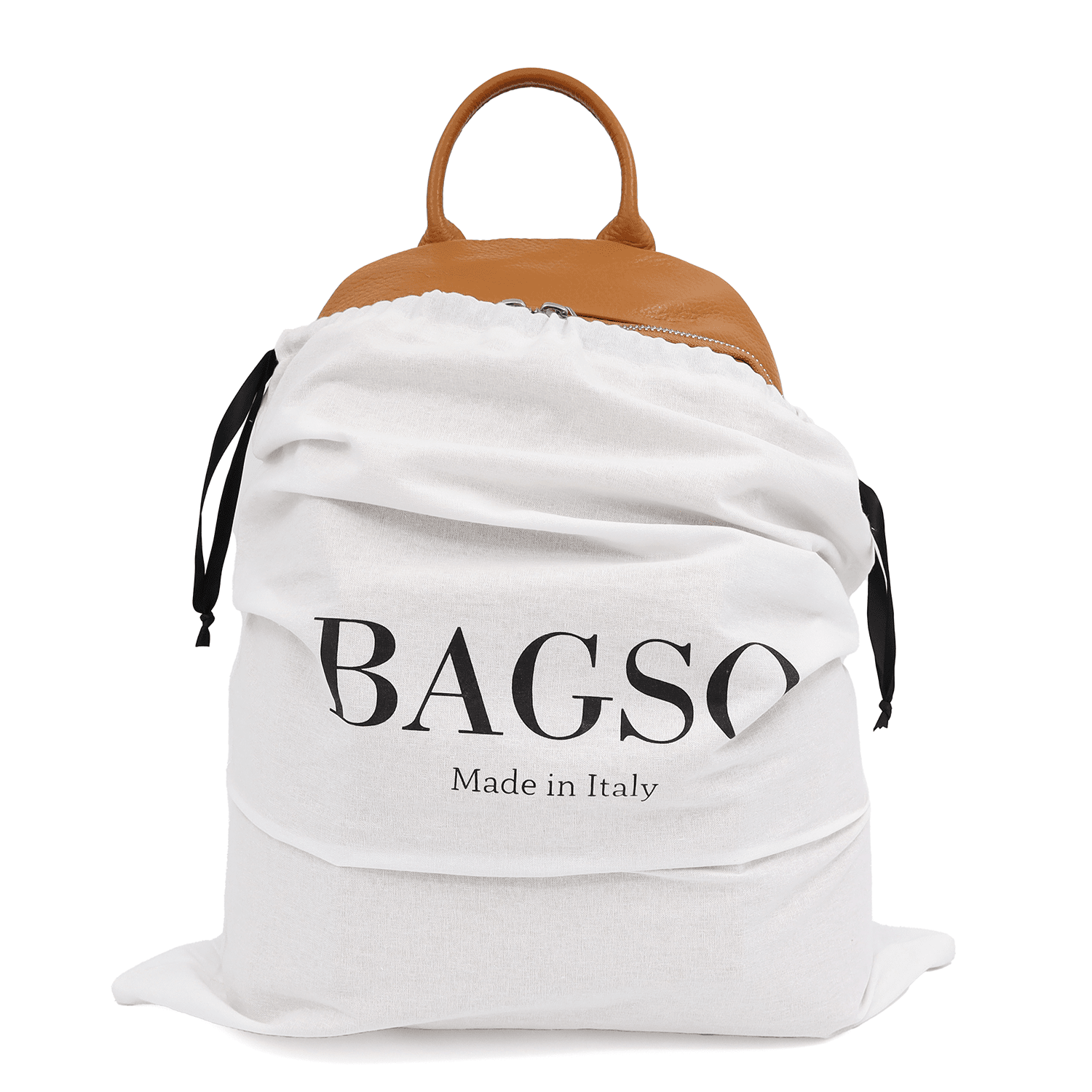 Női hátizsák természetes bőrből - cserépbarna