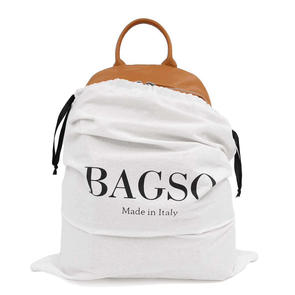 Női hátizsák természetes bőrből - cserépbarna