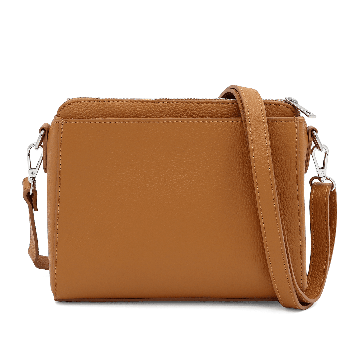 Válltáska természetes bőrből Milana - cseréptetőbarna