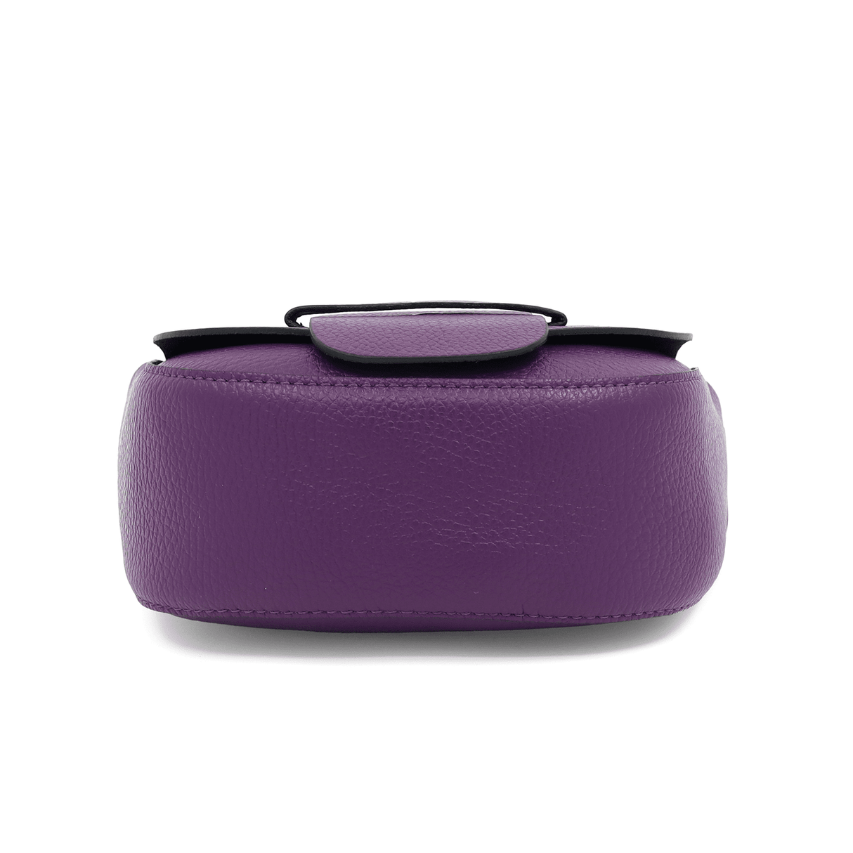 Leandra természetes bőr válltáska - sötét lila