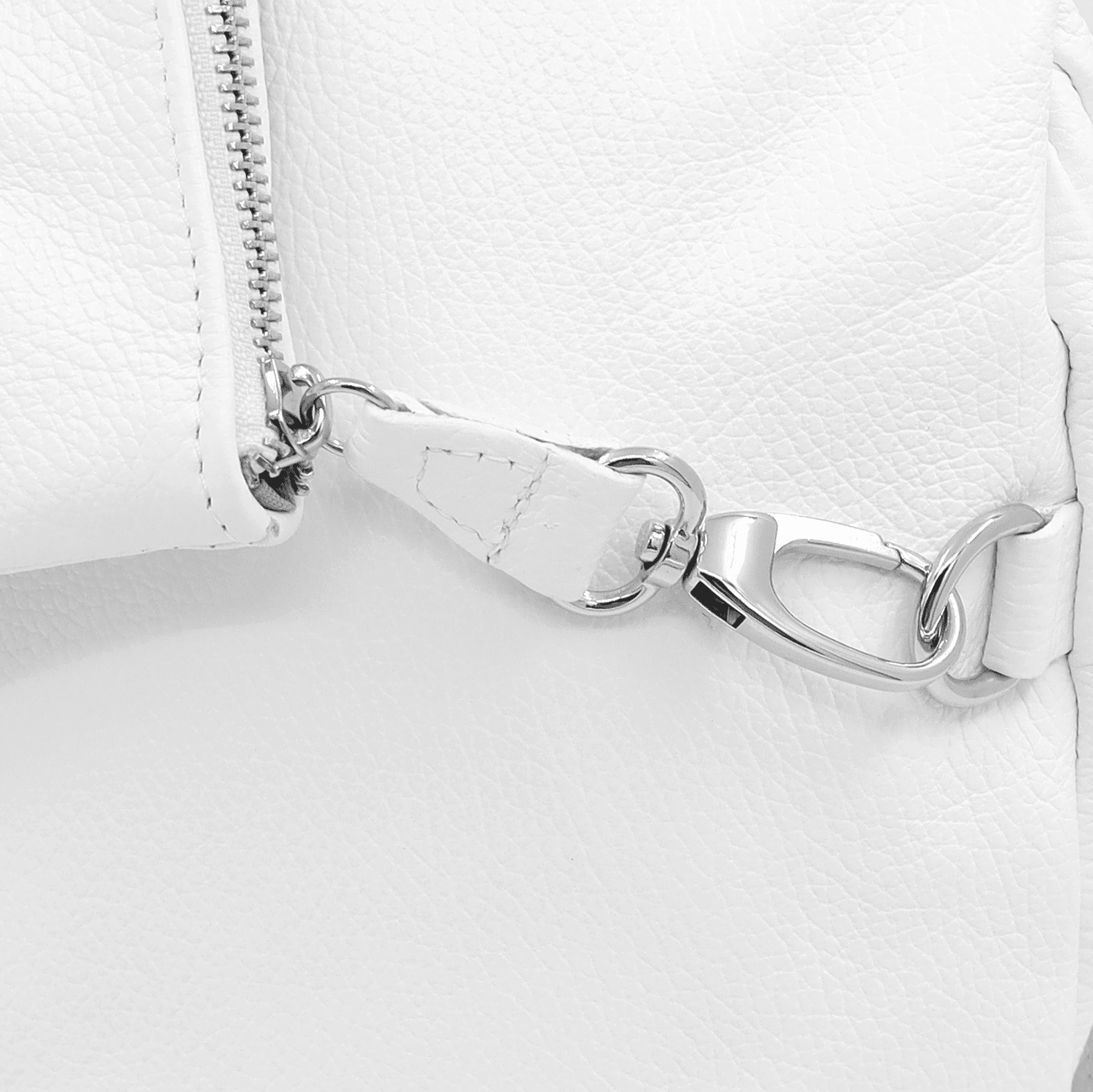 Női hátizsák természetes bőrből Evianna - fehér