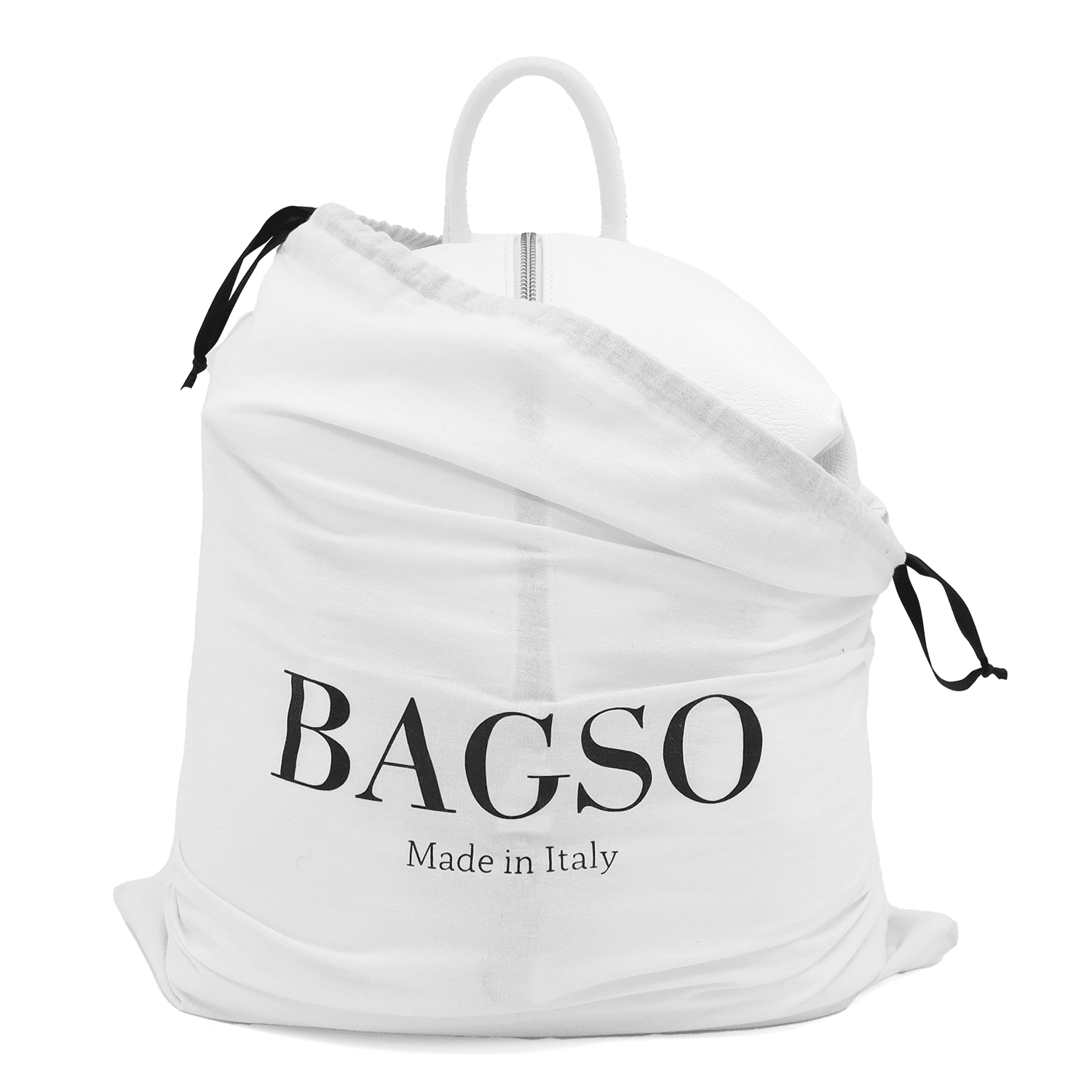 Női hátizsák természetes bőrből Evianna - fehér