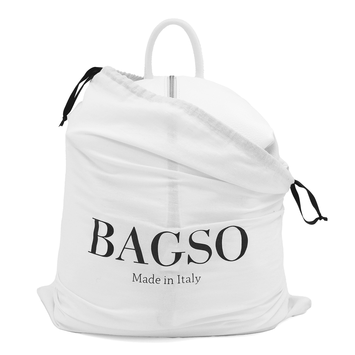 Női hátizsák természetes bőrből Evianna - fehér