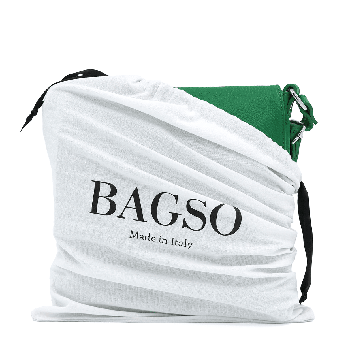 Természetes bőr válltáska sok zsebbel - zöld