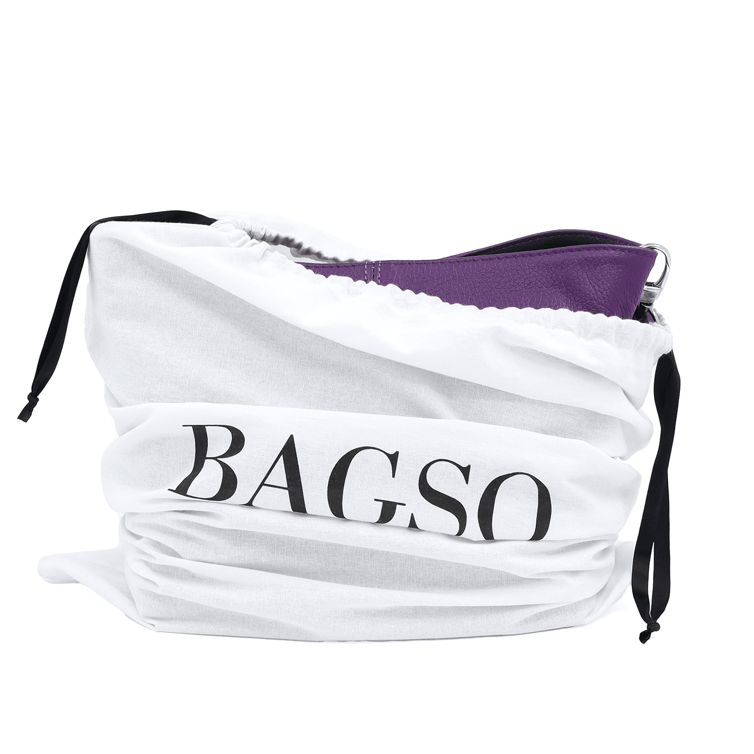 Női válltáska természetes bőrből - sötét lila