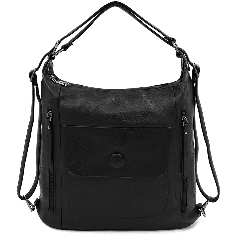 2 az 1-ben - Nagy táska és hátizsák Alora - fekete