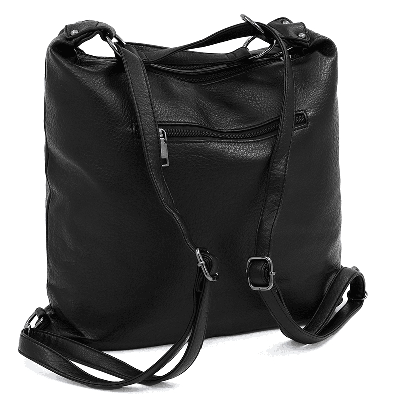 2 az 1-ben - Nagy táska és hátizsák Alora - fekete