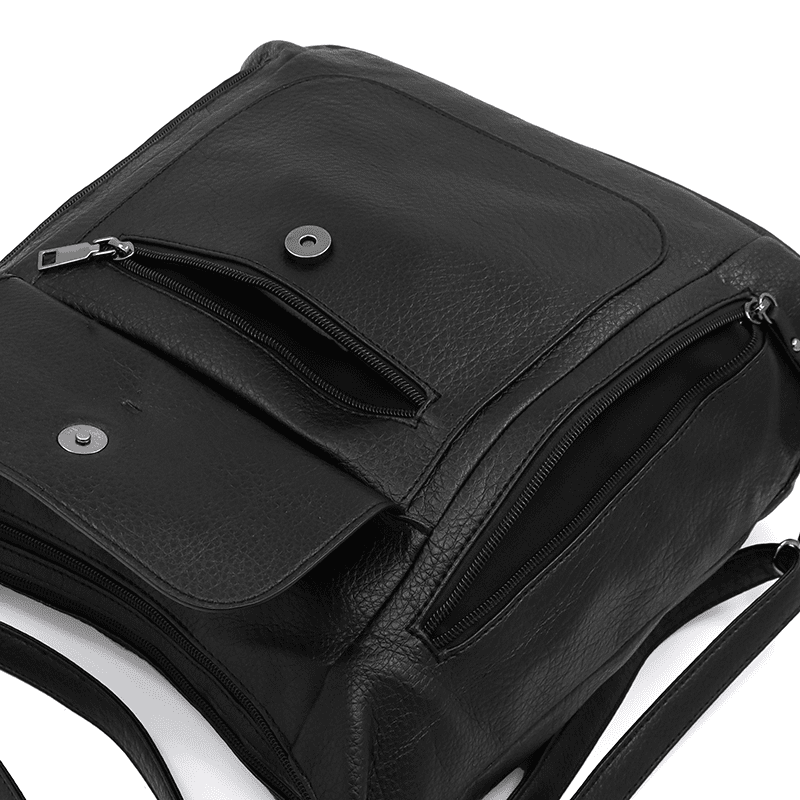 2 az 1-ben - Nagy táska és hátizsák Alora - fekete