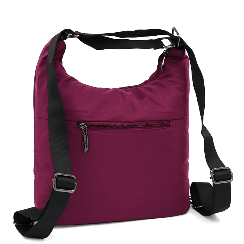 2 az 1-ben - Szövet táska és hátizsák levehető zsebekkel Lilian - fukszia