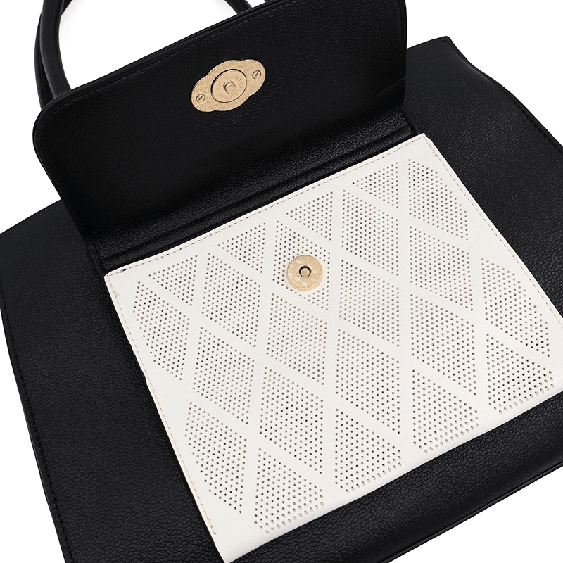 Érdekes női táska Lola - fekete