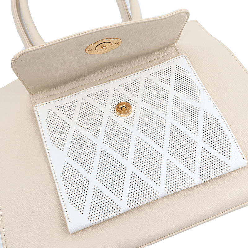 Érdekes női táska Lola - bézs