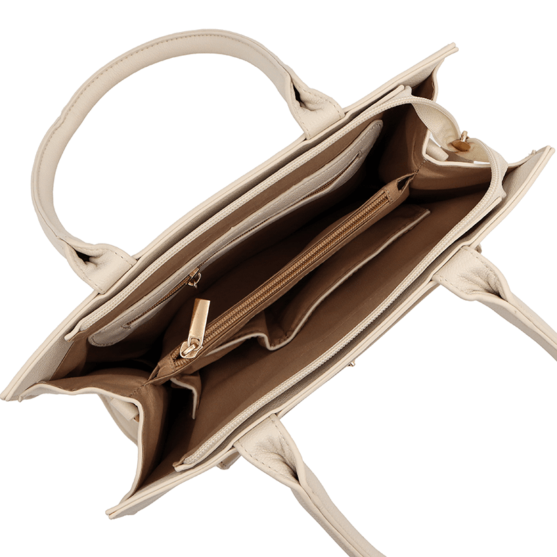 Érdekes női táska Lola - bézs