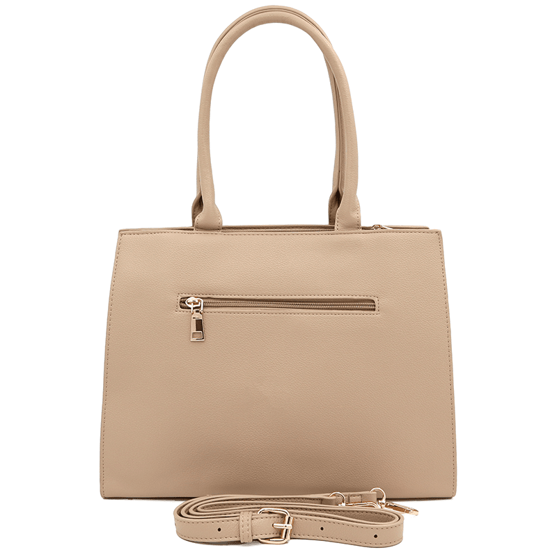 Érdekes női táska Lola - világosbarna