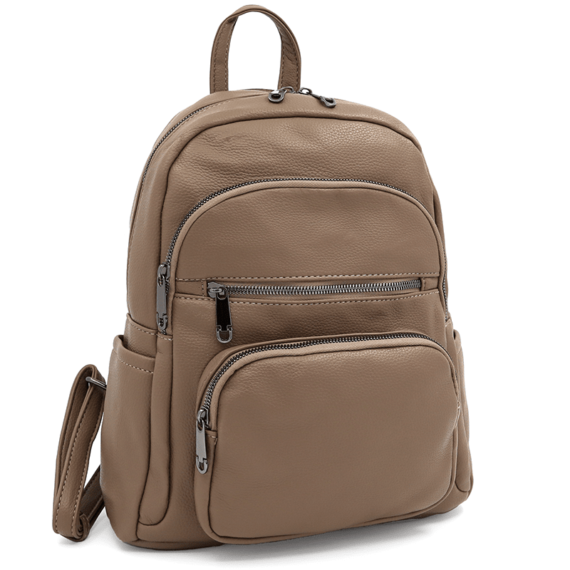 2 az 1-ben - Női hátizsák és táska Arelia - világosbarna