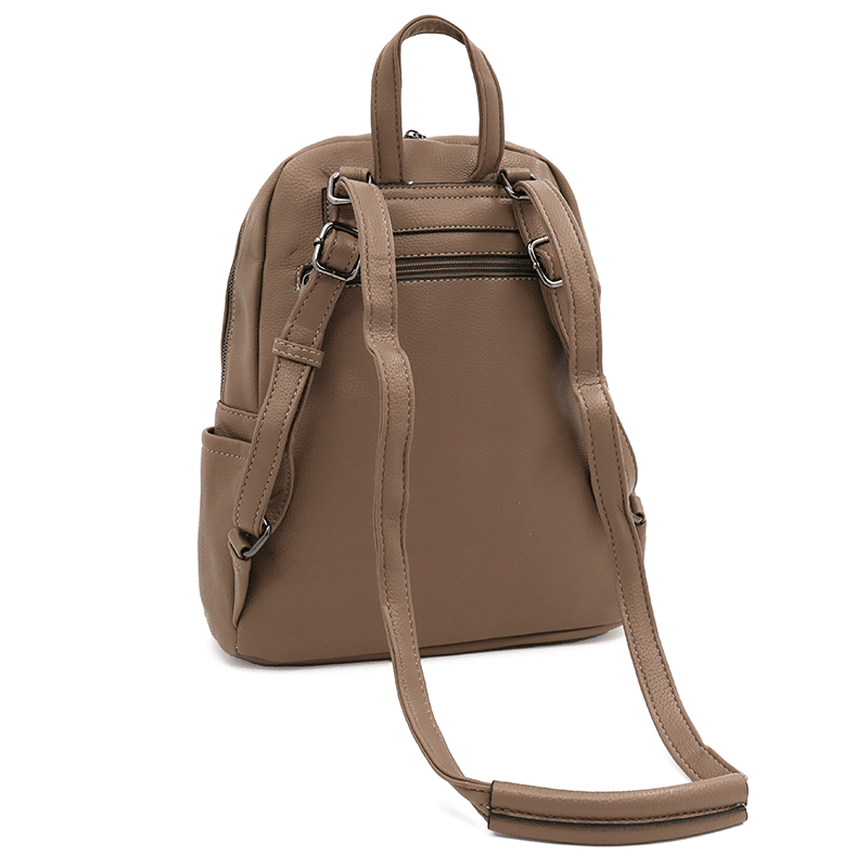 2 az 1-ben - Női hátizsák és táska Arelia - világosbarna