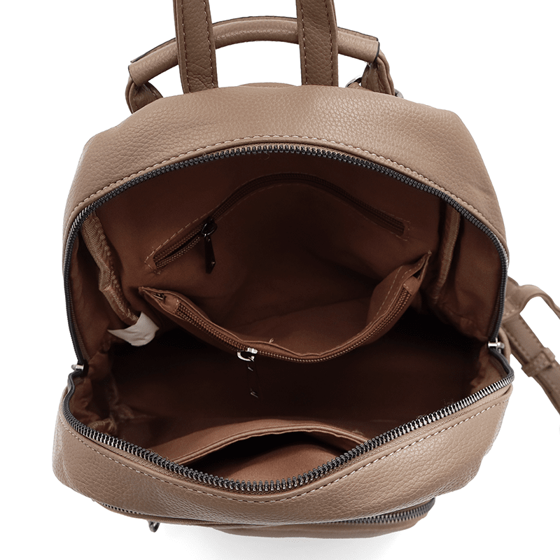 2 az 1-ben - Női hátizsák és táska Arelia - világosbarna