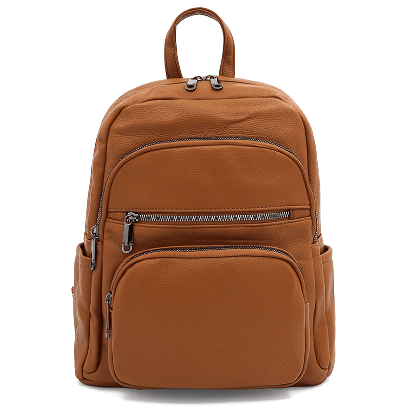 2 az 1-ben - Női hátizsák és táska Arelia - cseréptetős barna