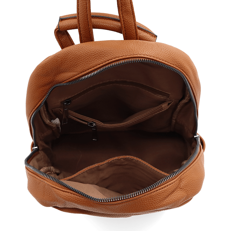 2 az 1-ben - Női hátizsák és táska Arelia - cseréptetős barna