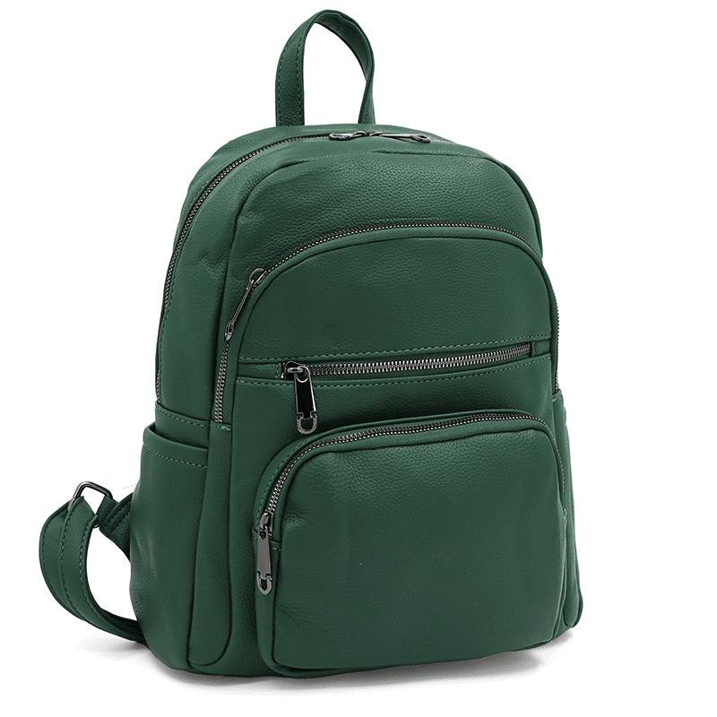 2 az 1-ben - Női hátizsák és táska Arelia - sötétzöld